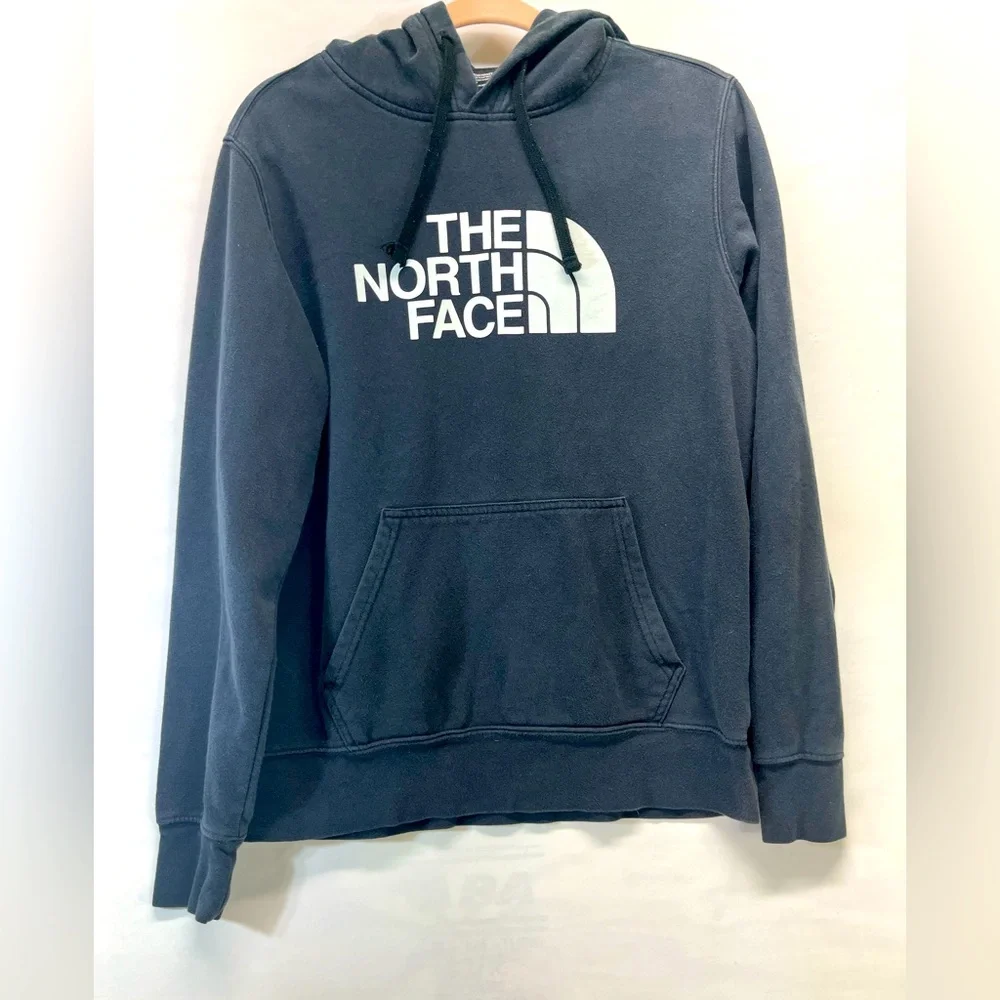 The North Face Classic Sweatshirt Hoodie Unisex S Black Kangaroo Pocket Street